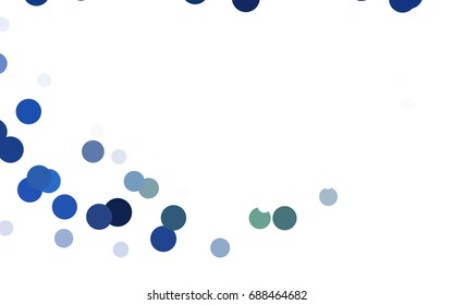 Dark Green vector modern geometrical circle abstract background. Dotted texture template. Geometric pattern in halftone style with gradient. 