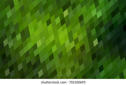 Dark Green vector modern geometrical background. Abstract template. Geometric pattern in square style with gradient.