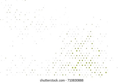 Dark Green vector modern geometrical circle abstract background. Dotted texture template. Geometric pattern in halftone style with gradient. 
