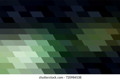 Dark Green vector modern geometrical background. Abstract template. Geometric pattern in square style with gradient.