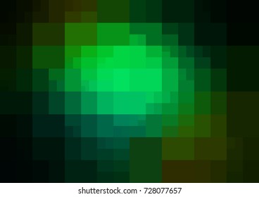 Dark green vector modern geometrical abstract background. Texture template. Geometric pattern in Origami style with gradient. 