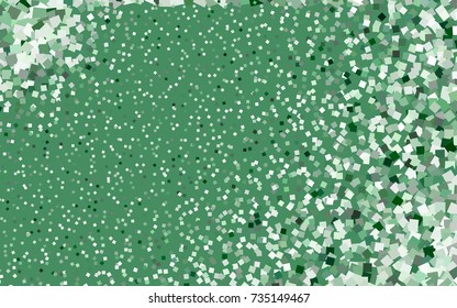 Dark Green vector modern geometrical background. Abstract template. Geometric pattern in square style with gradient.