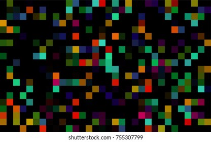 Dark Green vector modern geometrical background. Abstract template. Geometric pattern in square style with gradient.