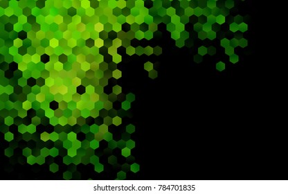 Dark Green vector modern geometrical abstract background. Texture, brand-new background. Geometric background in Origami style with gradient. 