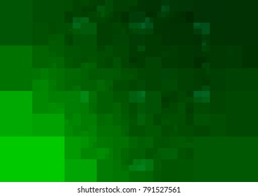 Dark Green vector modern geometrical abstract background. Texture template. Geometric pattern in Origami style with gradient. 