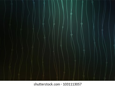 Dark Green vector natural abstract pattern. Colorful abstract illustration with lines in Asian style. A completely new design for your business.