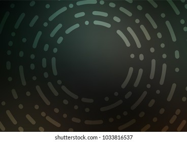 Dark Green vector natural abstract background. Creative illustration in blurred style with doodles and Zen tangles. Hand painted design for web, wrapping, wallpaper.