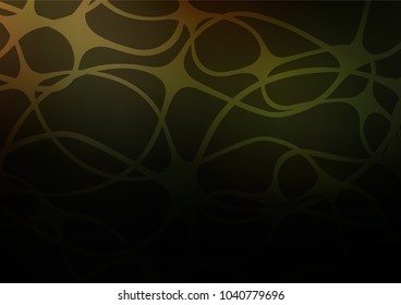 Dark Green vector natural abstract pattern. A vague abstract illustration with doodles in Indian style. Brand-new design for your business.