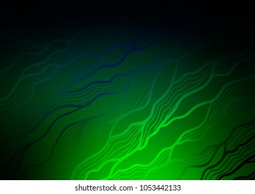 Dark Green vector natural abstract texture. Blurred decorative design in Indian style with Zen tangles. The doodle design can be used for your web site.