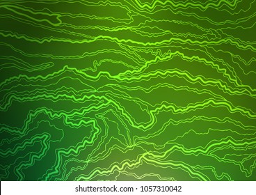 Dark Green vector natural abstract texture. Decorative shining illustration with doodles on abstract template. The textured pattern can be used for website.