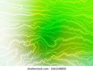 Dark Green vector natural abstract texture. Creative illustration in blurred style with doodles and Zen tangles. Brand-new style for your business design.