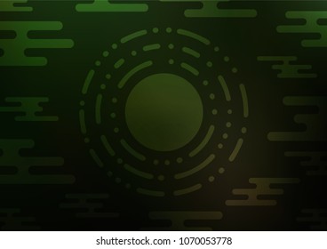 Dark Green vector natural abstract background. A completely new color illustration in doodle style. Hand painted design for web, wrapping, wallpaper.