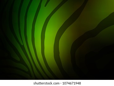 Dark Green vector natural abstract pattern. An elegant bright illustration with lines in Natural style. Brand-new style for your business design.