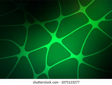 Dark Green vector natural abstract background. Brand-new colored illustration in blurry style with doodles. A completely new template for your business design.