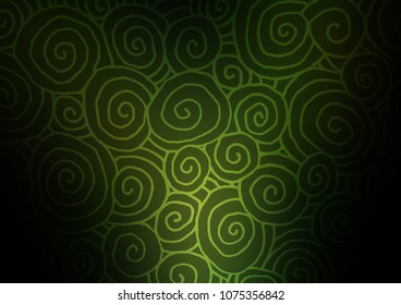 Dark Green vector natural abstract texture. Blurred decorative design in Indian style with Zen tangles. Brand-new style for your business design.
