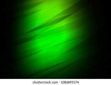 Dark Green vector natural abstract template. Geometric doodle illustration in Origami style with gradient. The elegant pattern can be used as a part of a brand book.