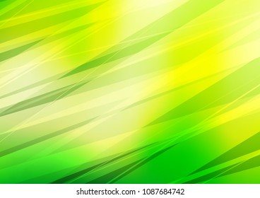 Dark Green vector natural abstract background. Ethnic elegant natural pattern with gradient. Hand painted design for web, wrapping, wallpaper.