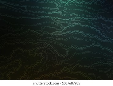 Dark Green vector natural abstract template. Doodles on blurred abstract background with gradient. Hand painted design for web, wrapping, wallpaper.