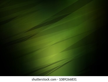 Dark Green vector natural abstract texture. Shining colored illustration with doodles in Zen tangle style. The best blurred design for your business.