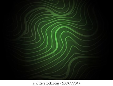 Dark Green vector natural abstract texture. Modern geometrical abstract illustration with doodles. Brand-new style for your business design.