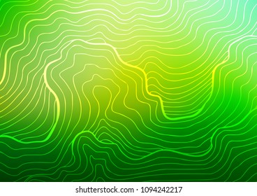 Dark Green vector natural abstract pattern. Colorful illustration in abstract style with doodles and Zen tangles. The template can be used as a background for cell phones.