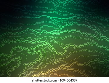 Dark Green vector natural abstract background. Colorful illustration in abstract style with doodles and Zen tangles. The textured pattern can be used for website.