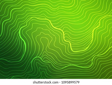 Dark Green vector natural abstract pattern. An elegant bright illustration with lines in Natural style. Brand-new design for your business.