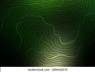 Dark Green vector natural abstract template. A completely new color illustration in doodle style. The completely new template can be used for your brand book.