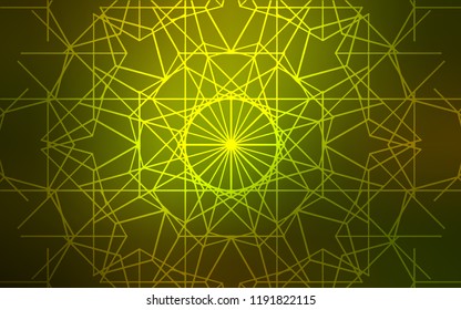 Dark Green vector natural abstract pattern. Sketchy doodles drawn by child on blurred background. Hand painted design for web, wrapping, wallpaper.