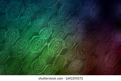 Patrón abstracto natural vector verde oscuro. Ilustración decorativa brillante con doodles en plantilla abstracta. Un diseño completamente nuevo para su negocio.