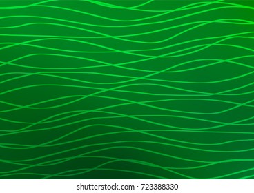 Dark Green vector natural abstract pattern. Glitter abstract illustration with doodles and Zen tangles. The pattern can be used for coloring books and pages for kids.