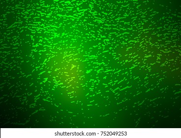 Dark Green vector natural abstract template. Geometric doodle illustration in Origami style with gradient. The template can be used as a background for cell phones.