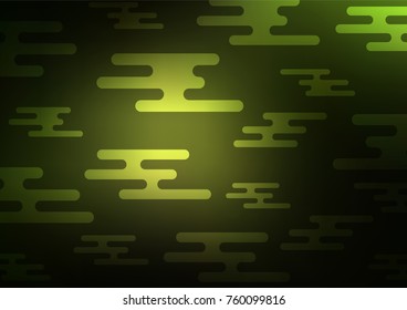 Dark Green vector natural abstract template. Glitter abstract illustration with doodles and Zen tangles. Brand-new style for your business design.