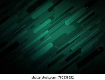 Dark Green vector natural abstract background. Modern geometrical abstract illustration with doodles. The doodle design can be used for your web site.