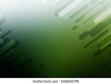 Dark Green vector natural elegant pattern. Shining colored illustration with doodles in Zen tangle style. Brand-new design for your business.