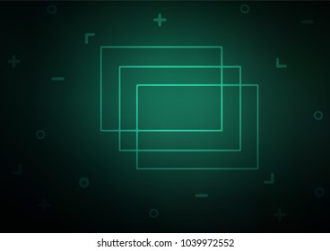 Dark Green vector natural elegant pattern. An elegant bright illustration with lines in Natural style. The pattern can be used for heads of websites and designs.