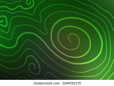 Dark Green vector natural elegant texture. Sketchy hand drawn doodles on blurred background. The best blurred design for your business.