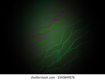 Dark Green vector natural elegant texture. Modern geometrical abstract illustration with doodles. The elegant pattern can be used as a part of a brand book.