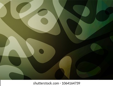 Dark Green vector natural elegant background. An elegant bright illustration with lines in Natural style. A new texture for your design.