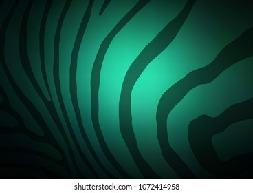 Dark Green vector natural elegant background. Doodles on blurred abstract background with gradient. The textured pattern can be used for website.