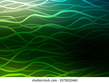 Dark Green vector natural elegant background. Sketchy hand drawn doodles on blurred background. The pattern can be used for wallpapers and coloring books.