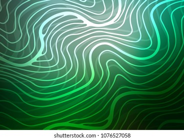 Dark Green vector natural elegant pattern. Ethnic elegant natural pattern with gradient. A completely new template for your business design.