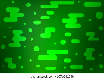 Dark Green vector natural elegant template. A vague abstract illustration with doodles in Indian style. The pattern can be used for heads of websites and designs.