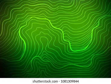 Dark Green vector natural elegant background. Geometric doodle illustration in Origami style with gradient. The textured pattern can be used for website.