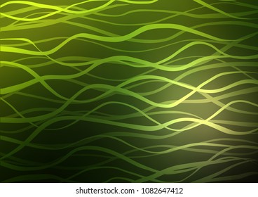 Dark Green vector natural elegant template. A completely new color illustration in doodle style. A new texture for your design.
