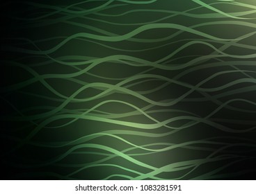 Dark Green vector natural elegant pattern. Brand-new colored illustration in blurry style with doodles. Hand painted design for web, leaflet, textile.