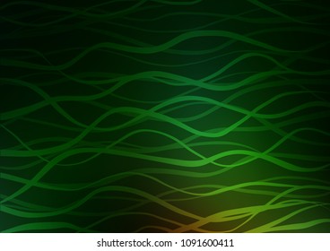 Dark Green vector natural elegant pattern. Geometric doodle illustration in Origami style with gradient. A completely new template for your business design.