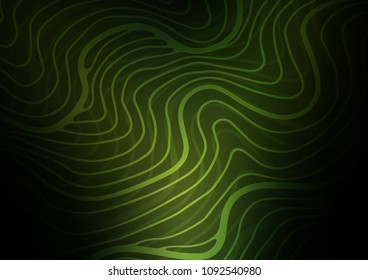 Dark Green vector natural elegant background. Geometric doodle illustration in Origami style with gradient. The completely new template can be used for your brand book.