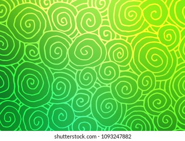 Dark Green vector natural elegant pattern. Geometric doodle illustration in Origami style with gradient. The completely new template can be used for your brand book.
