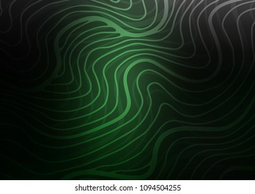 Dark Green vector natural elegant texture. Doodles on blurred abstract background with gradient. A new texture for your design.
